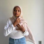 Soft Peach - Modal Hijab - Image 2